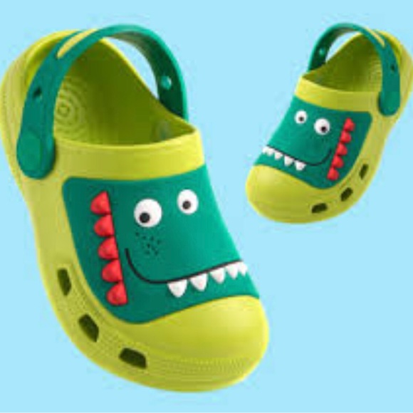 Children Territory kids slipper Dinosaur rubber water shoes sandals size 2‎ - Picture 1 of 7